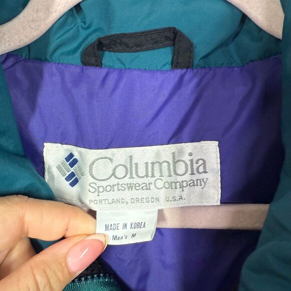 Columbia Powder Keg Jacket Men Medium Colorblock Retro Hiking Outdoor VTG Y2K - Picture 4 of 16